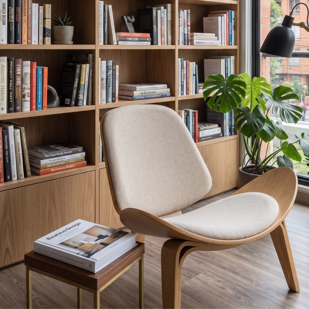 Silla Omnia (Madera Curvada y Textil Premium) — Signature